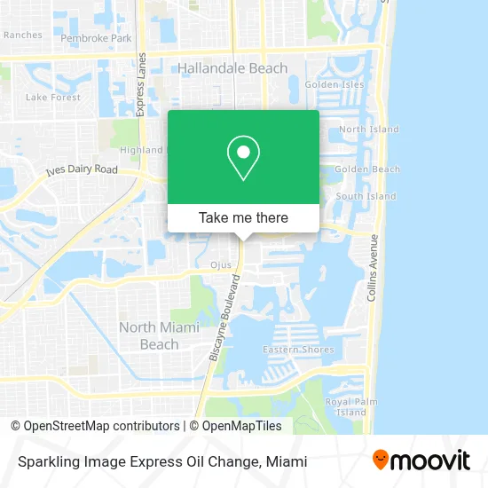 Sparkling Image Express Oil Change map