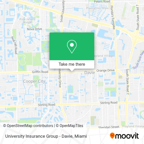 University Insurance Group - Davie map