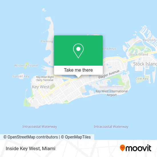 Inside Key West map