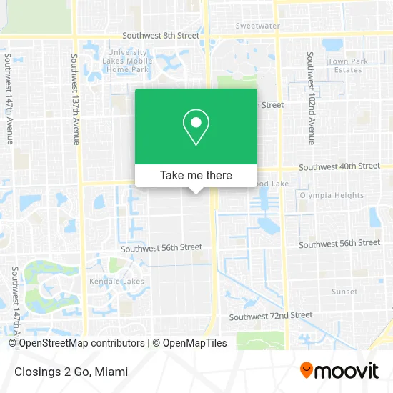 Closings 2 Go map