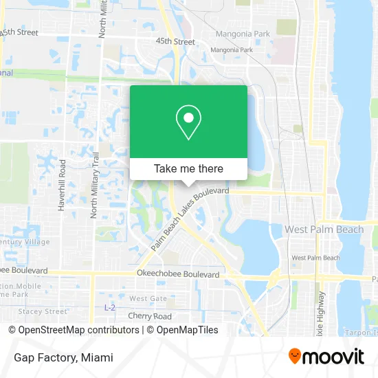 Gap Factory map