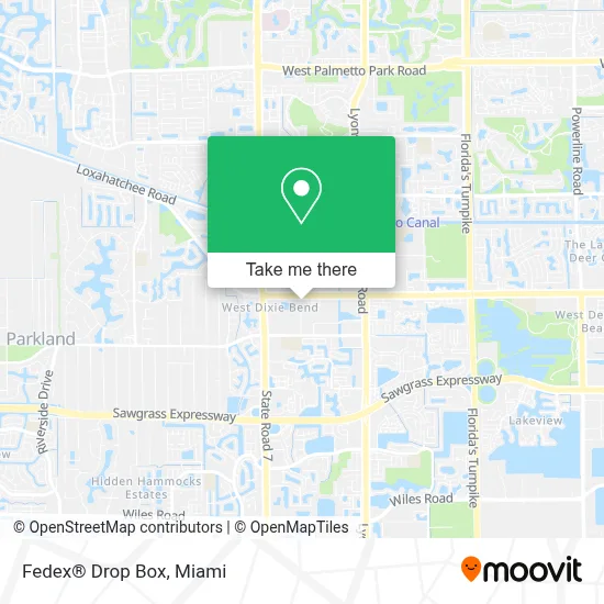 Fedex® Drop Box map