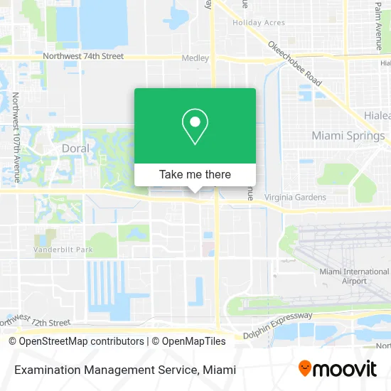 Examination Management Service map