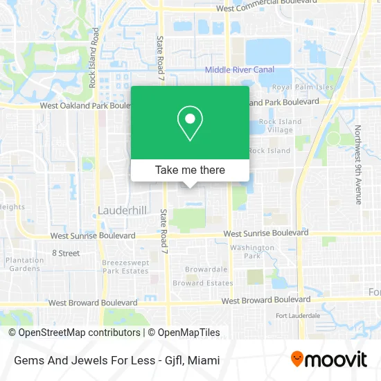Gems And Jewels For Less - Gjfl map