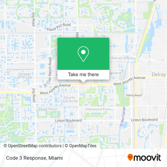 Code 3 Response map