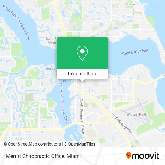 Merritt Chiropractic Office map