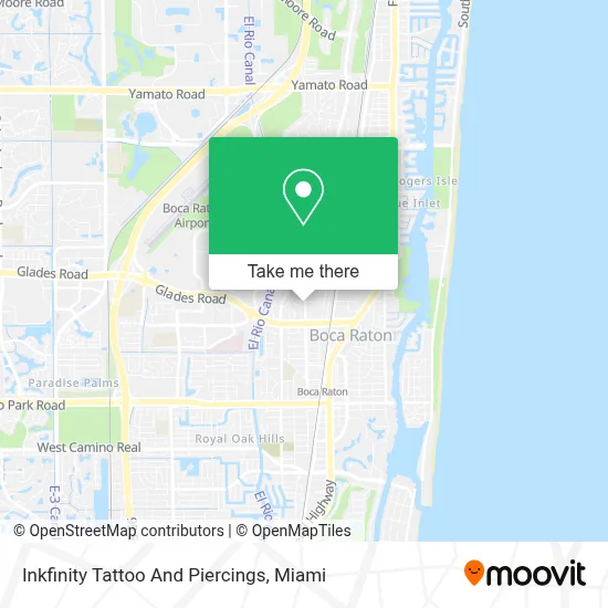 Inkfinity Tattoo And Piercings map