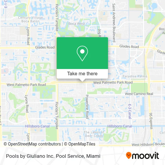 Pools by Giuliano Inc. Pool Service map