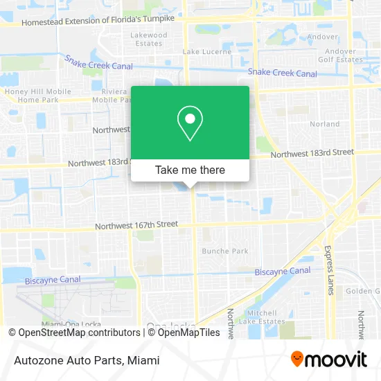 Autozone Auto Parts map