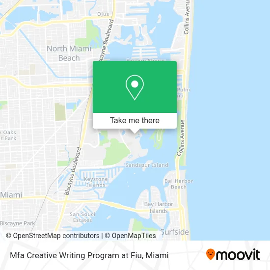 Mfa Creative Writing Program at Fiu map