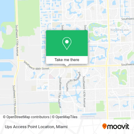 Ups Access Point Location map