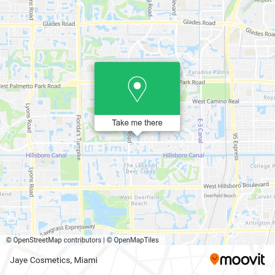 Jaye Cosmetics map
