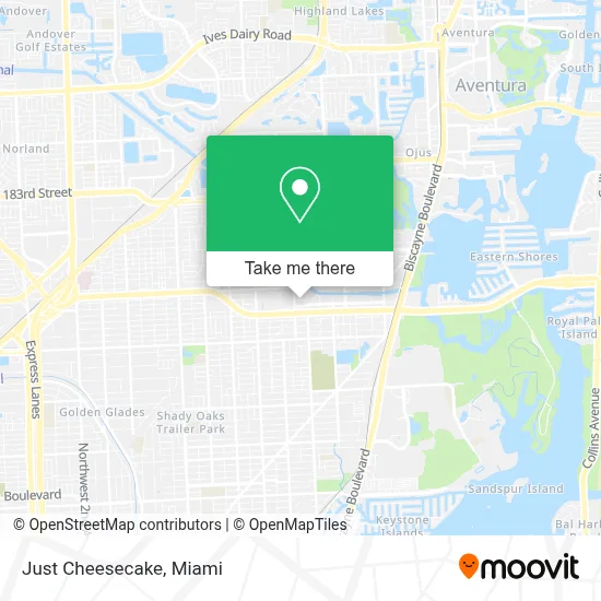 Just Cheesecake map