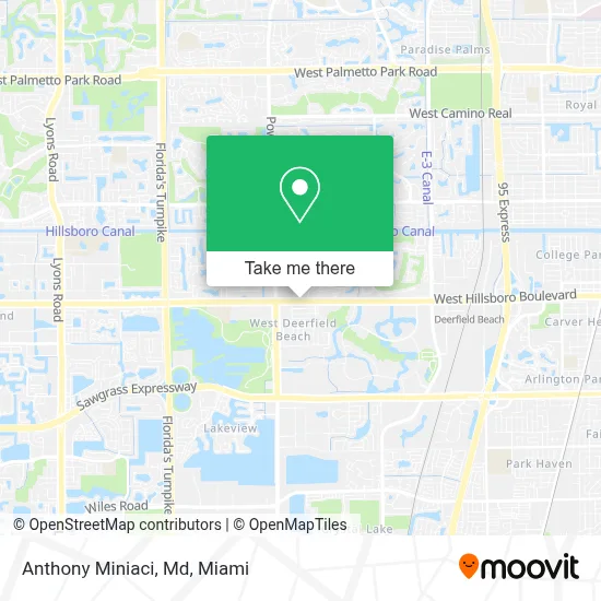 Anthony Miniaci, Md map