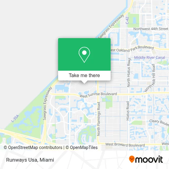 Runways Usa map