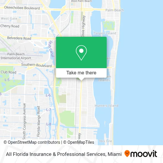 All Florida Insurance & Professional Services map