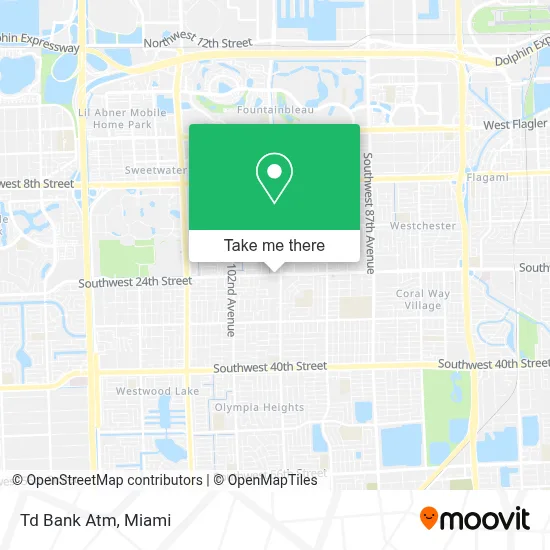 Td Bank Atm map