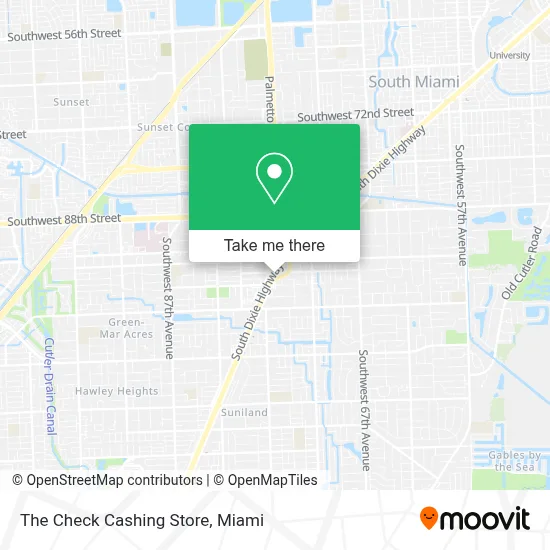 The Check Cashing Store map