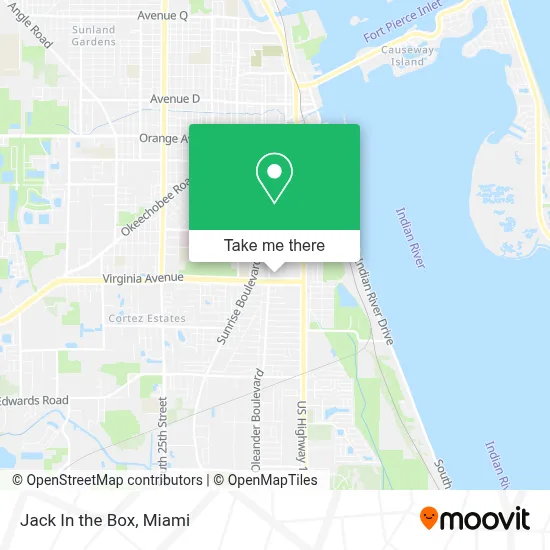 Jack In the Box map