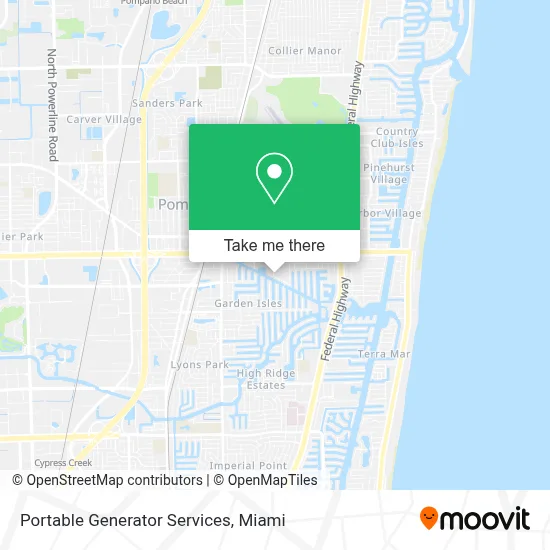 Portable Generator Services map