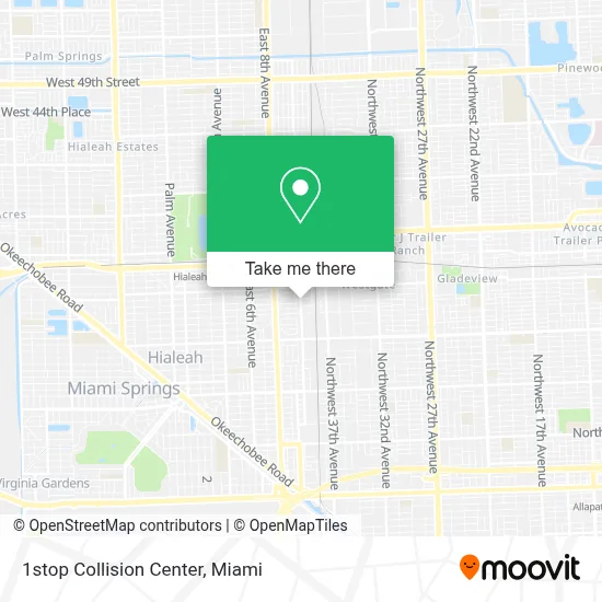 1stop Collision Center map