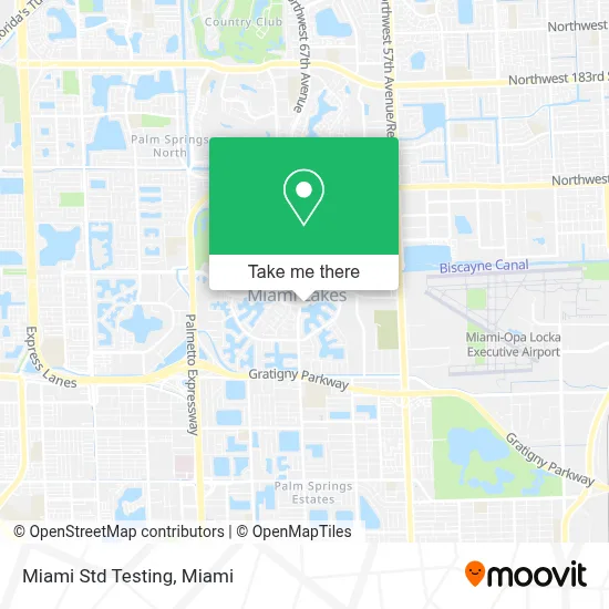 Miami Std Testing map