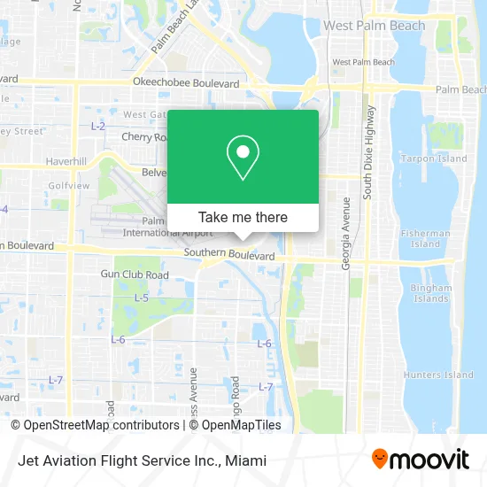 Jet Aviation Flight Service Inc. map