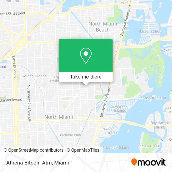Athena Bitcoin Atm map