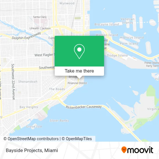 Bayside Projects map