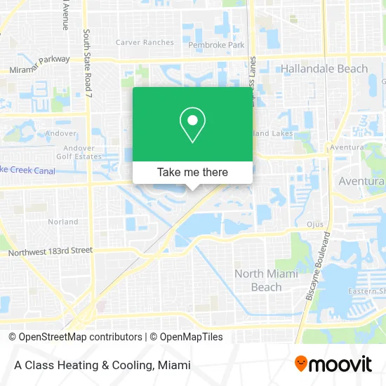 A Class Heating & Cooling map