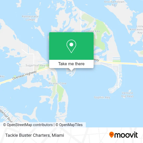 Tackle Buster Charters map
