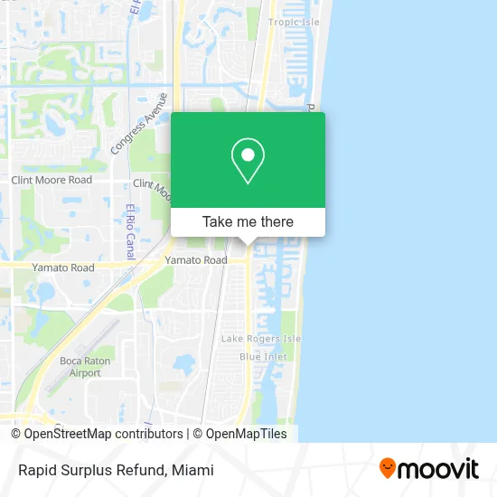 Rapid Surplus Refund map