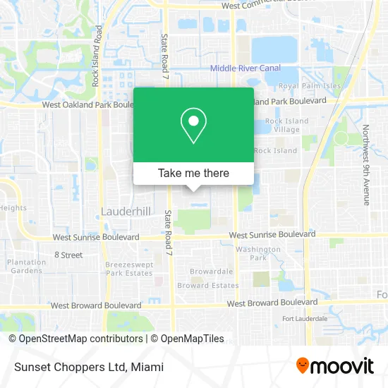 Sunset Choppers Ltd map