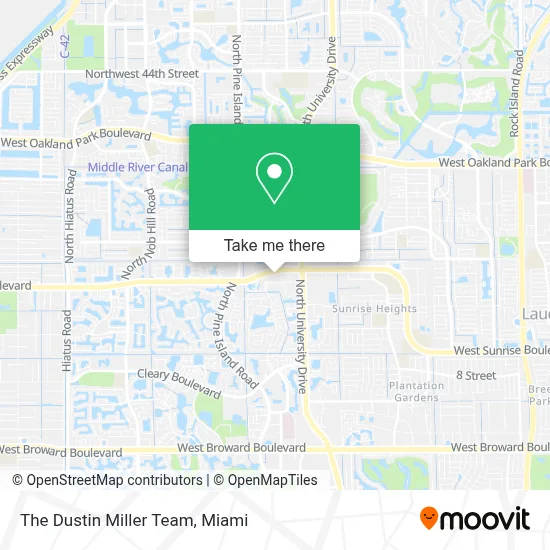 The Dustin Miller Team map