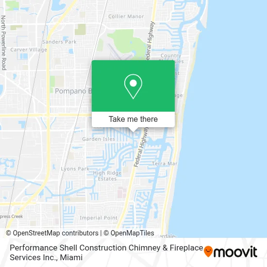 Performance Shell Construction Chimney & Fireplace Services Inc. map