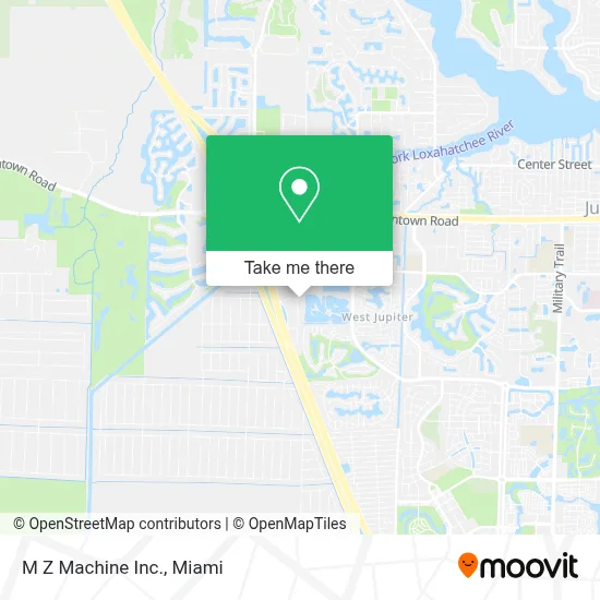 M Z Machine Inc. map