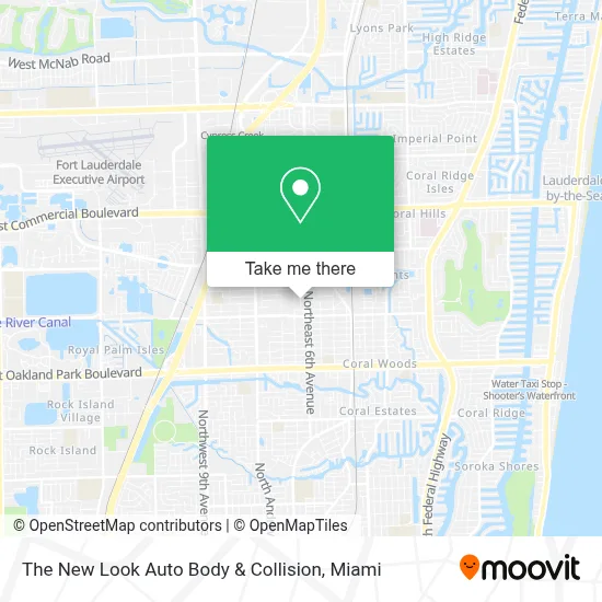 The New Look Auto Body & Collision map