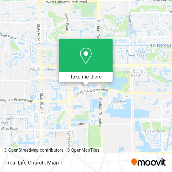 Real Life Church map