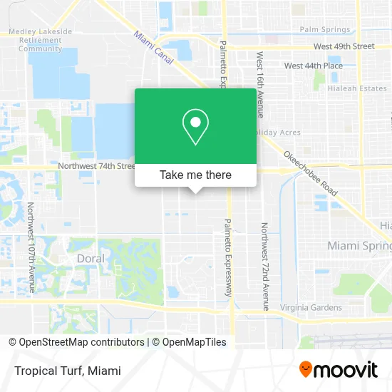 Tropical Turf map