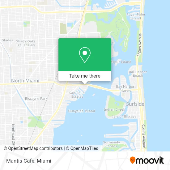 Mantis Cafe map
