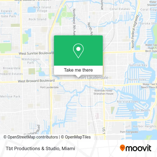 Tbt Productions & Studio map