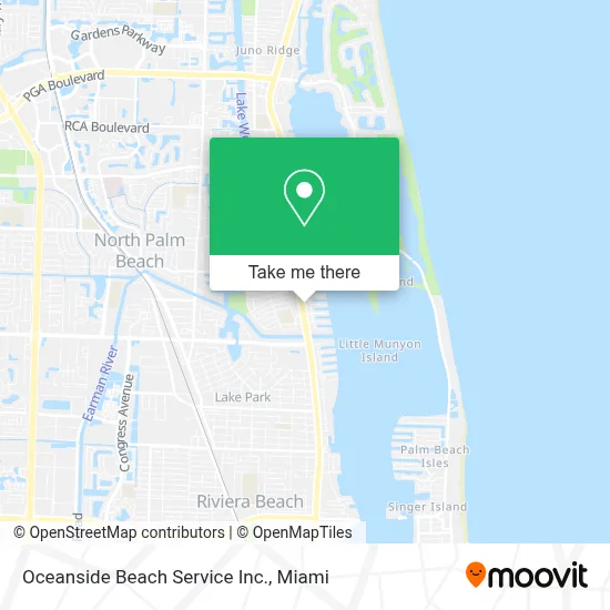 Oceanside Beach Service Inc. map