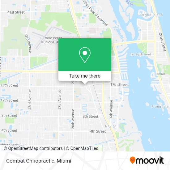 Combat Chiropractic map