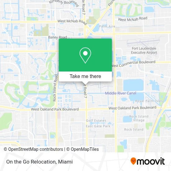 On the Go Relocation map
