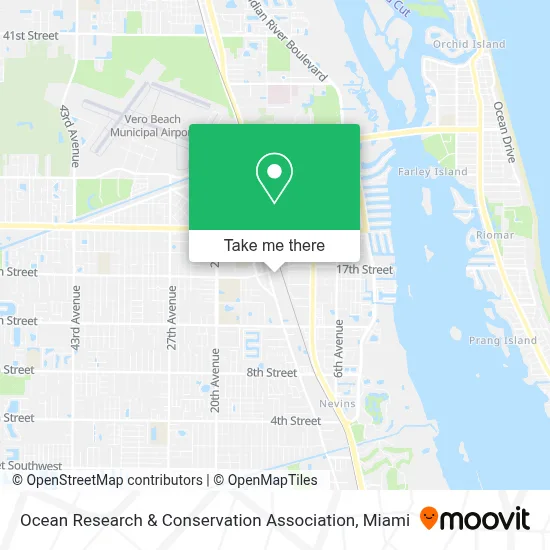 Ocean Research & Conservation Association map