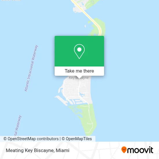 Meating Key Biscayne map