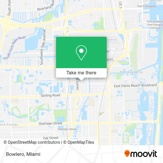 Bowlero map
