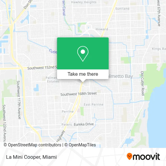 La Mini Cooper map