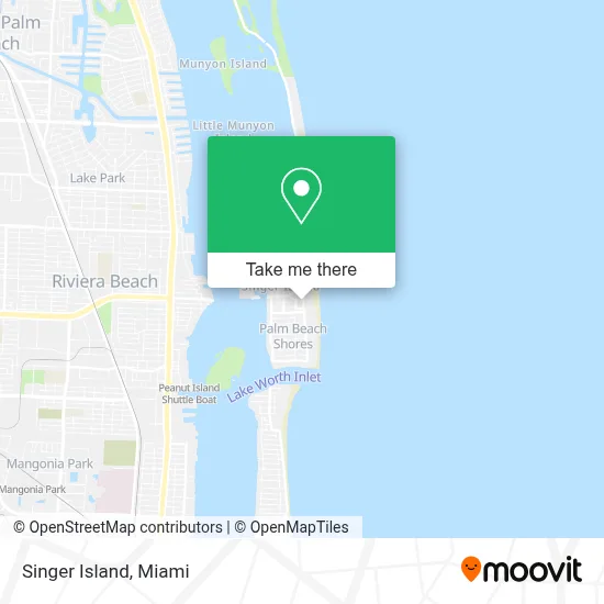 Singer Island map