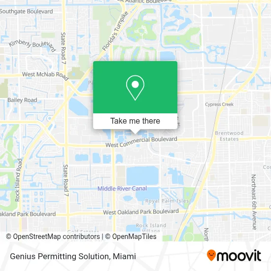Genius Permitting Solution map